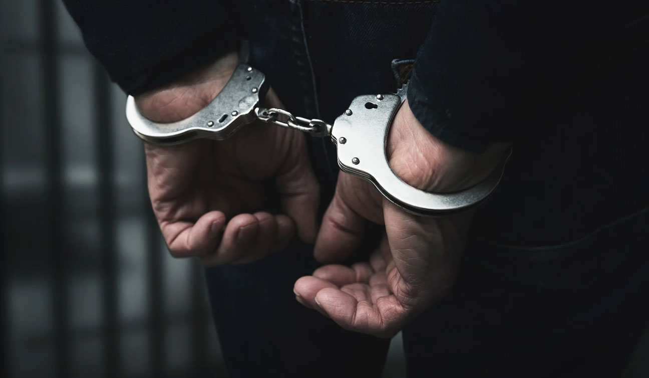 Man held for attempting to steal crane part