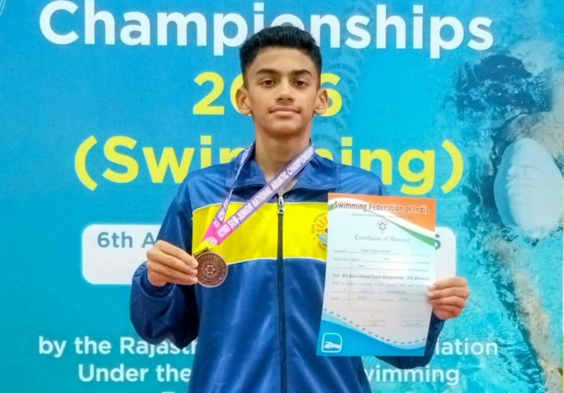 Swimmer Vihaan wins bronze at Sub-Junior nationals