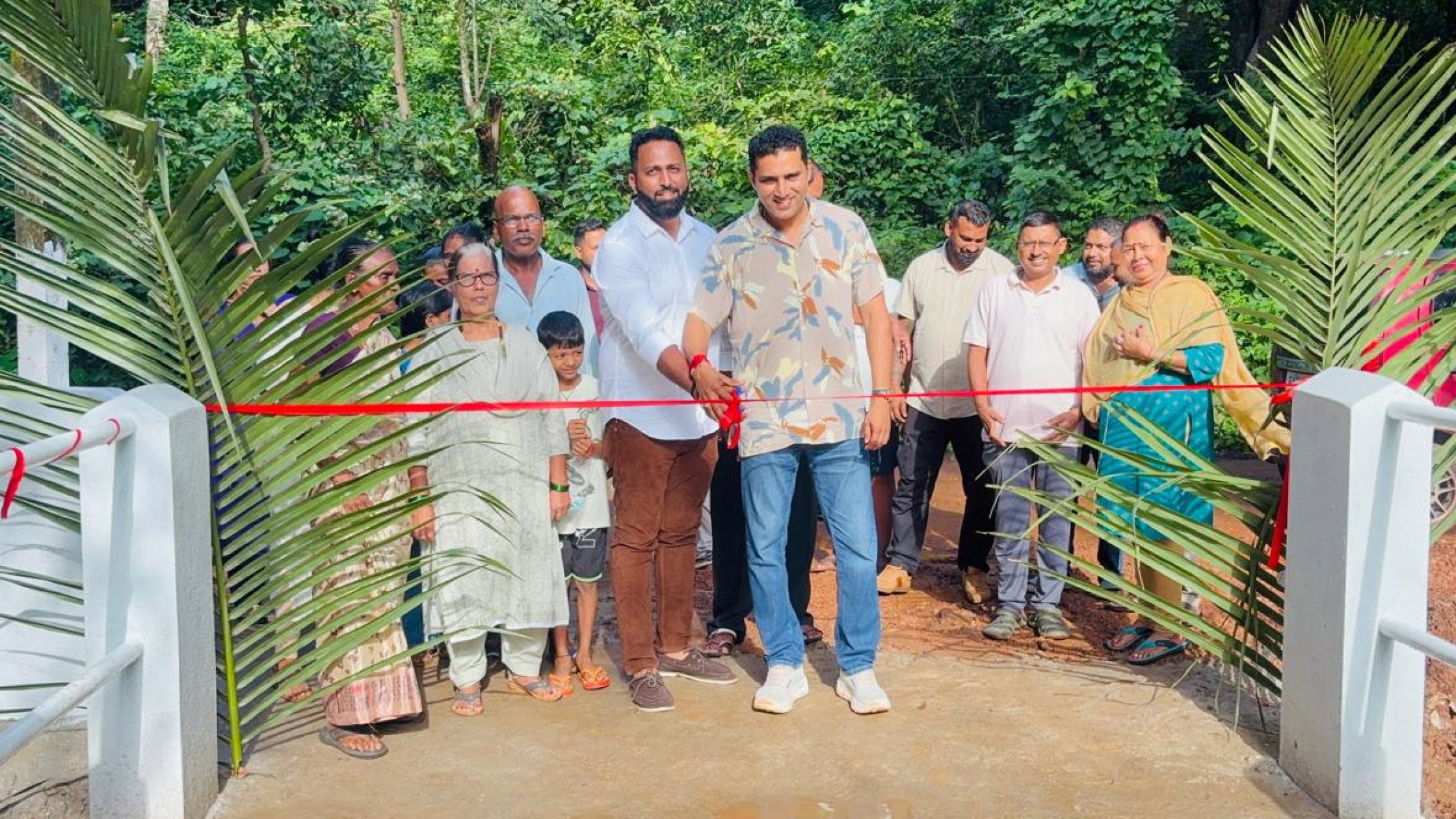 Former Sancoale dy sarpanch builds culvert at own cost