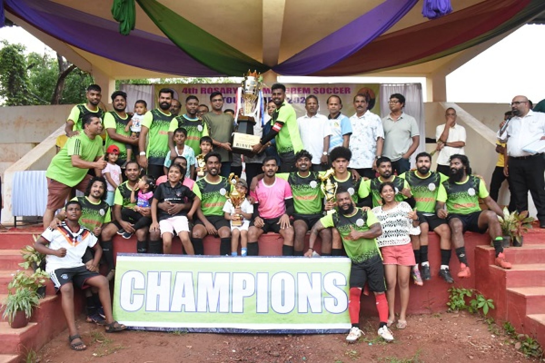 St Sebastian SC Mapusa lift Rosary Cup