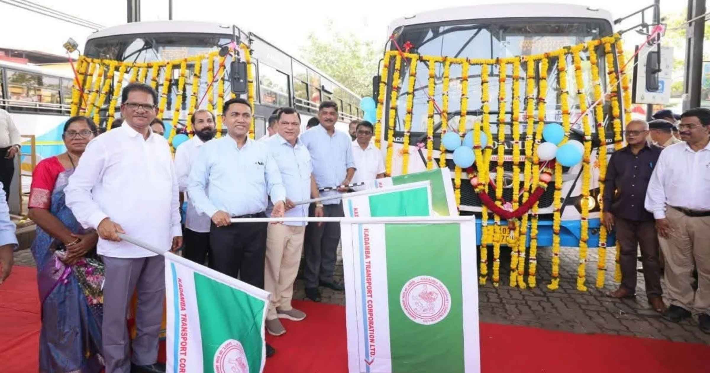 CM flags off new KTCL semi-luxury buses to improve public transport connectivity