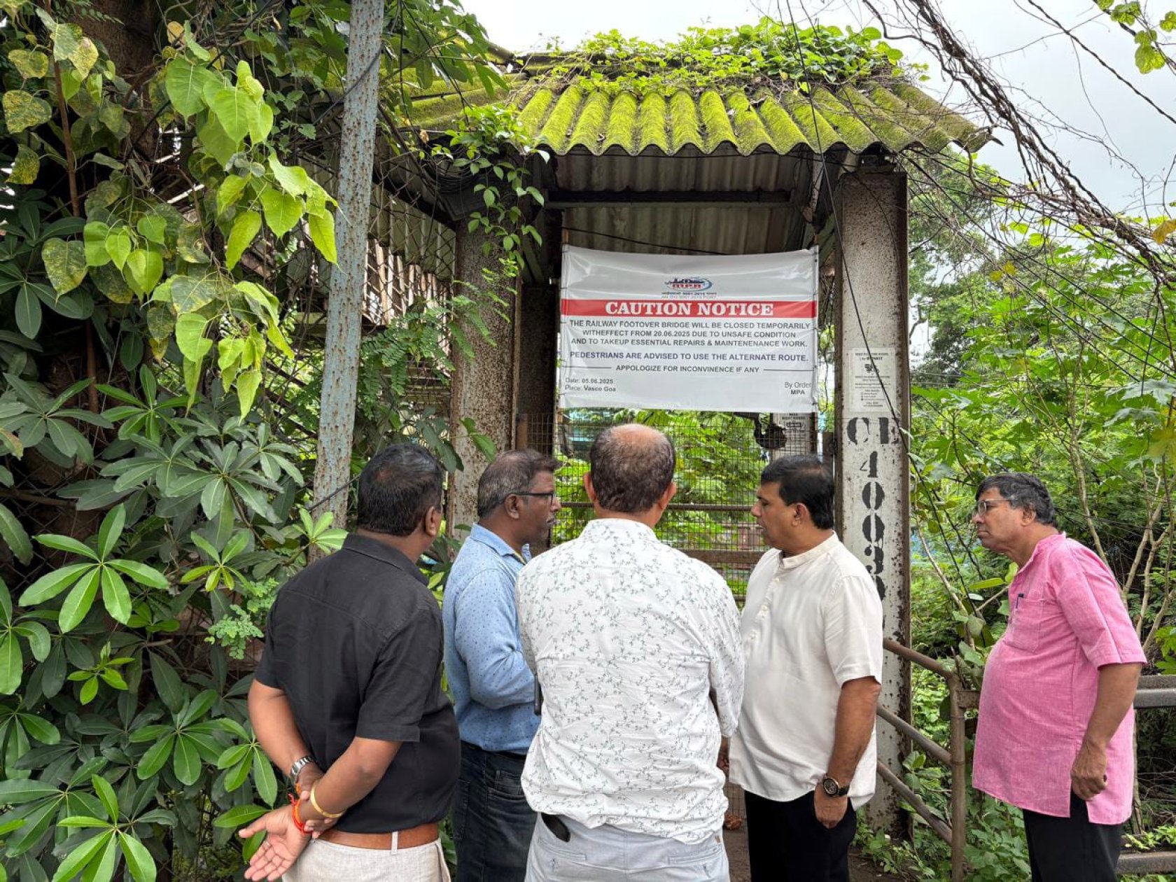Vasco footbridge: Closed for maintenance, gone for good