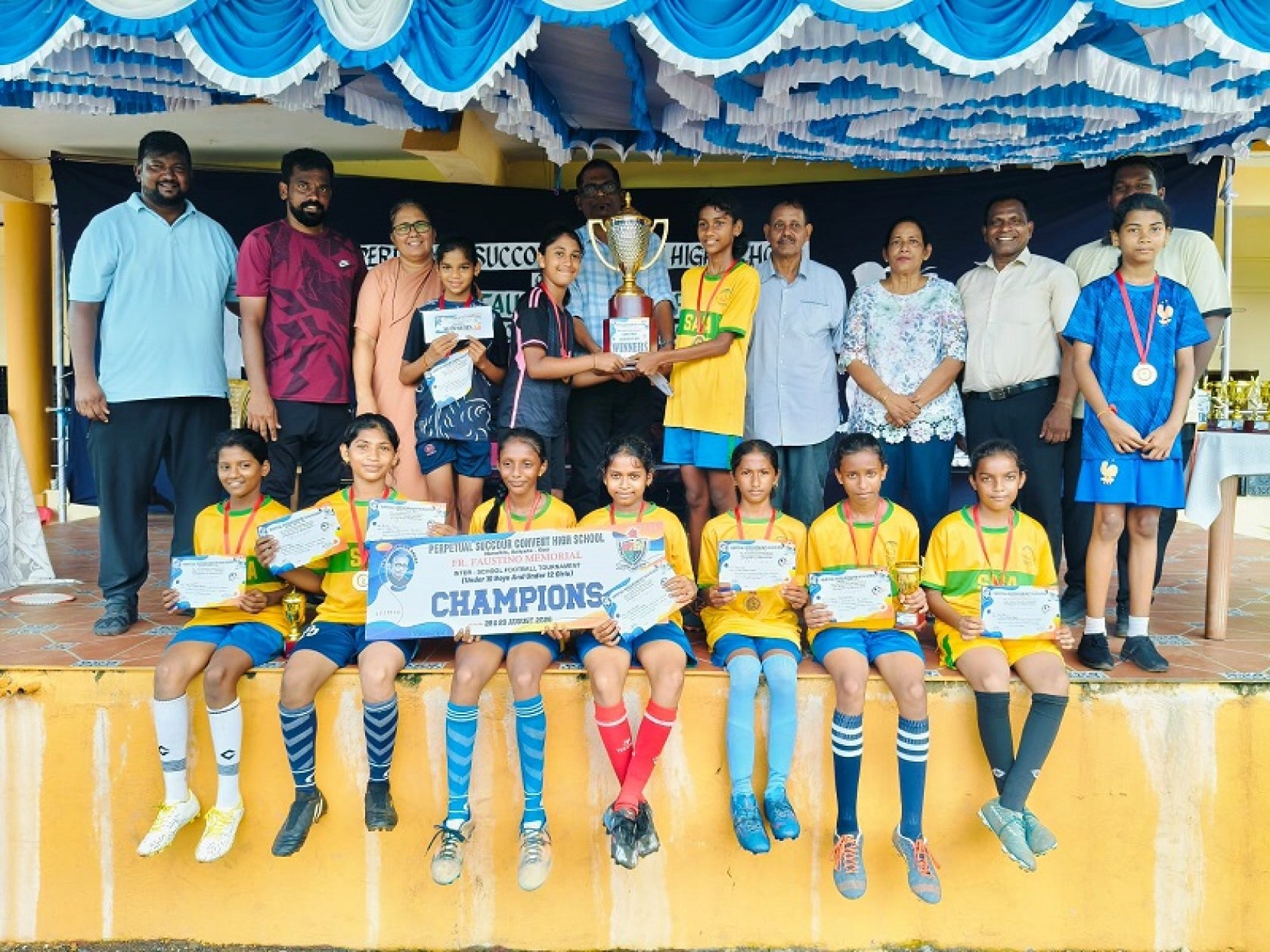 St Anne’s Institute Agonda lift Father Faustino Memorial title
