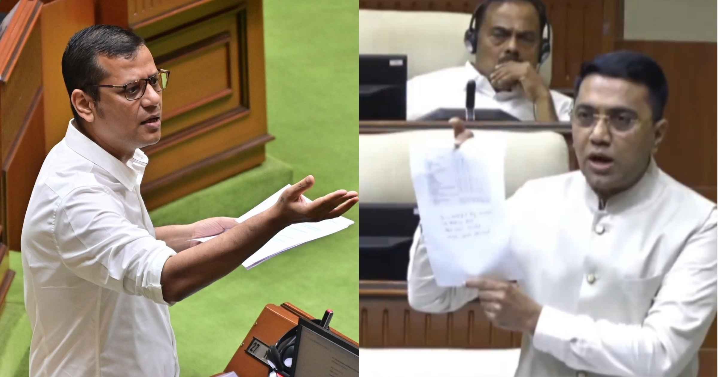 LoP Yuri Alemao, CM Sawant spar over crime convictions and law-and-order in Goa