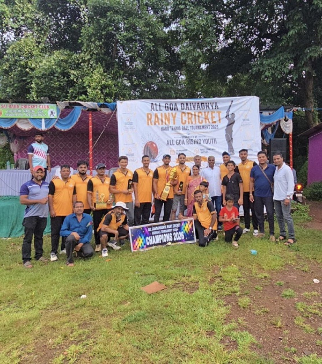 Vernekar Warriors clinch Rainy Cricket title