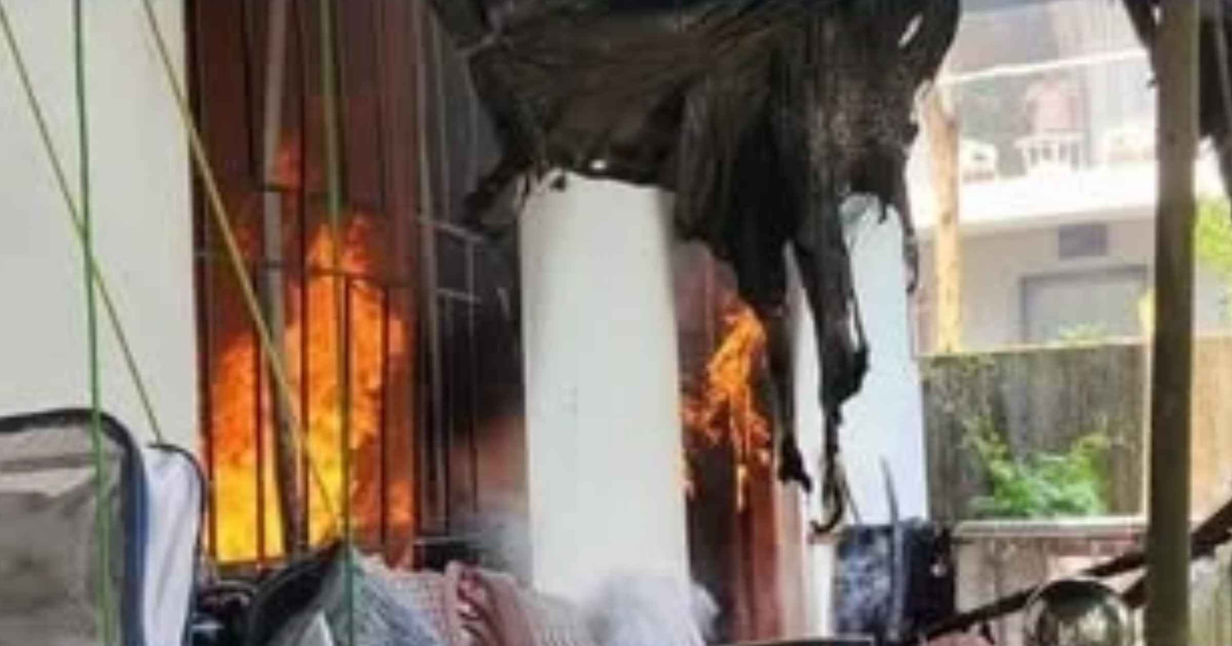 Fire guts rented house in Siolim