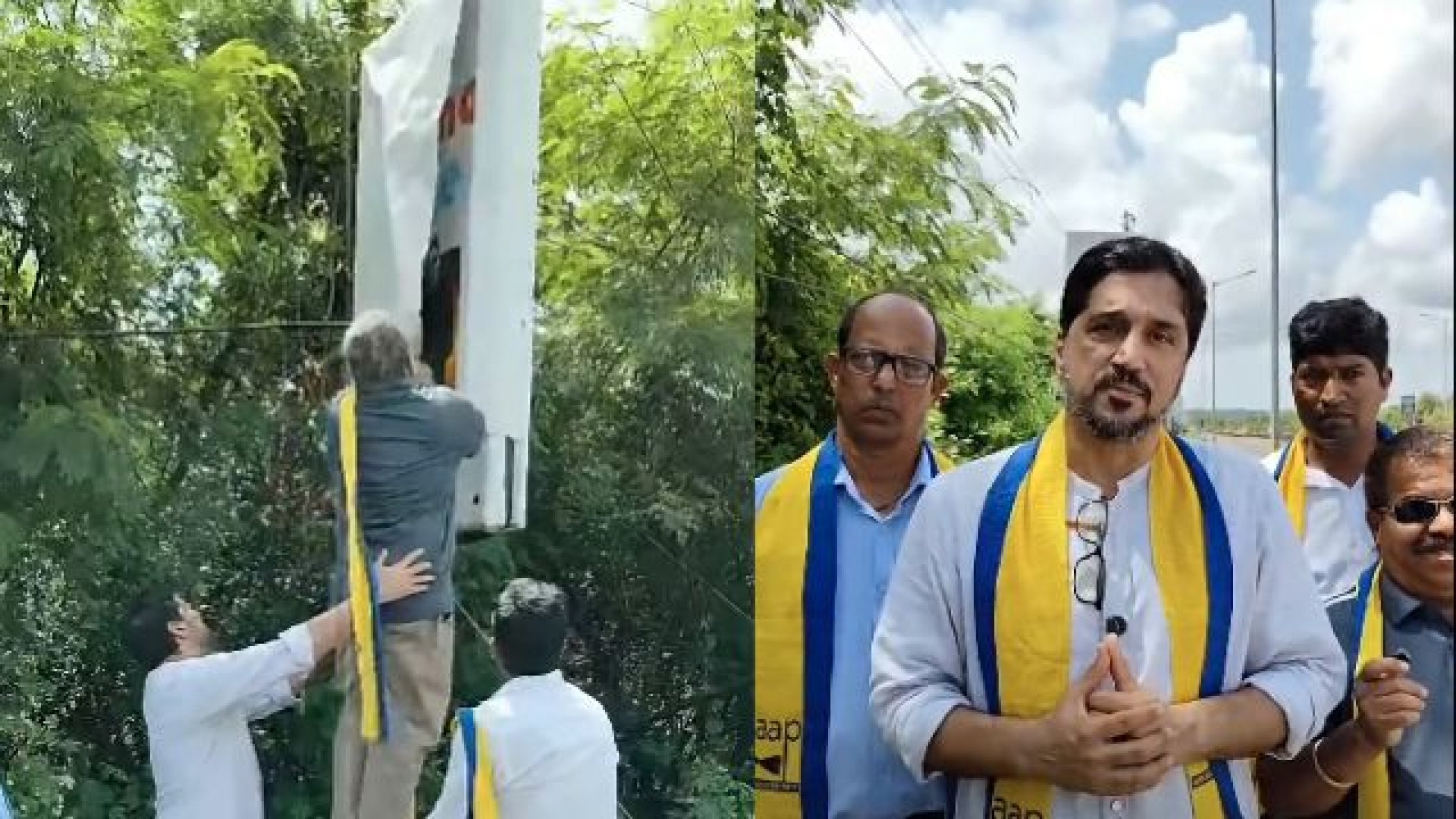 AAP questions covering casino billboards for Shah’s visit