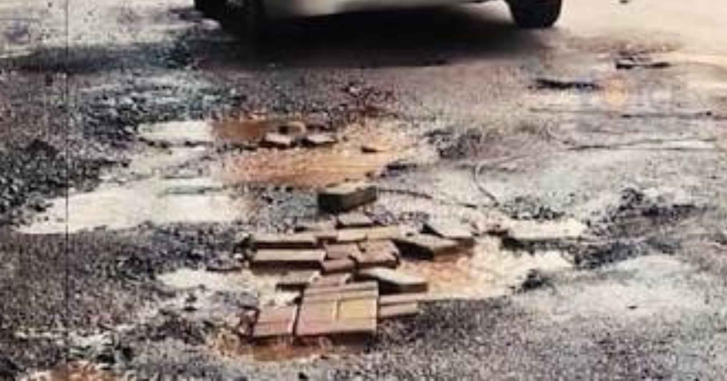 Damaged Parye-Sanquelim road raises safety concerns