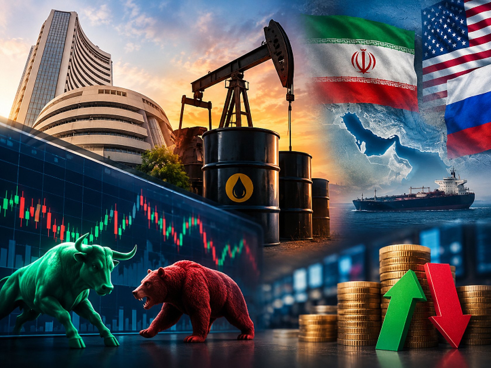 Markets face fresh volatility as oil, Iran tensions and FII flows weigh