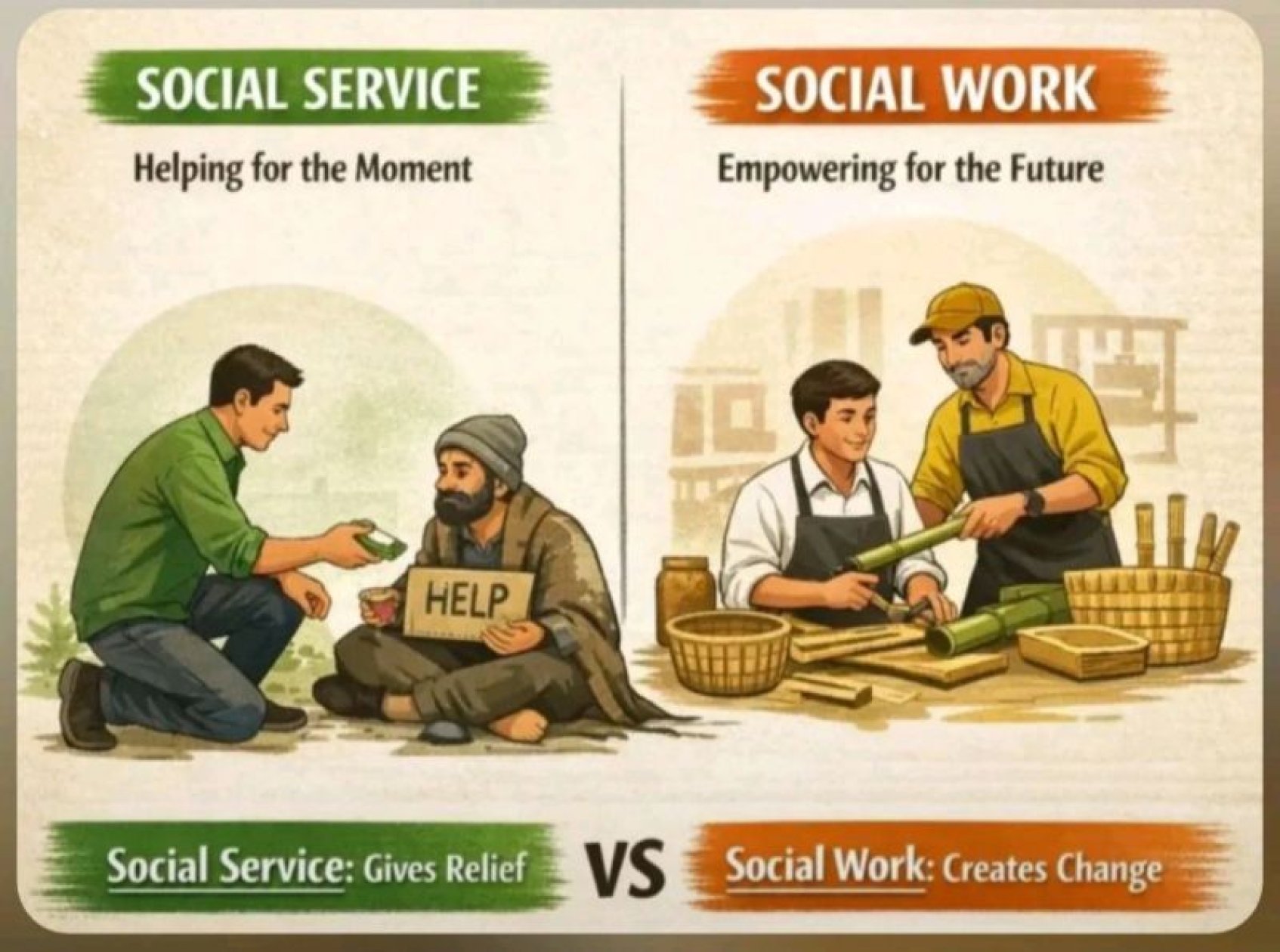 Stop this confusion about social work