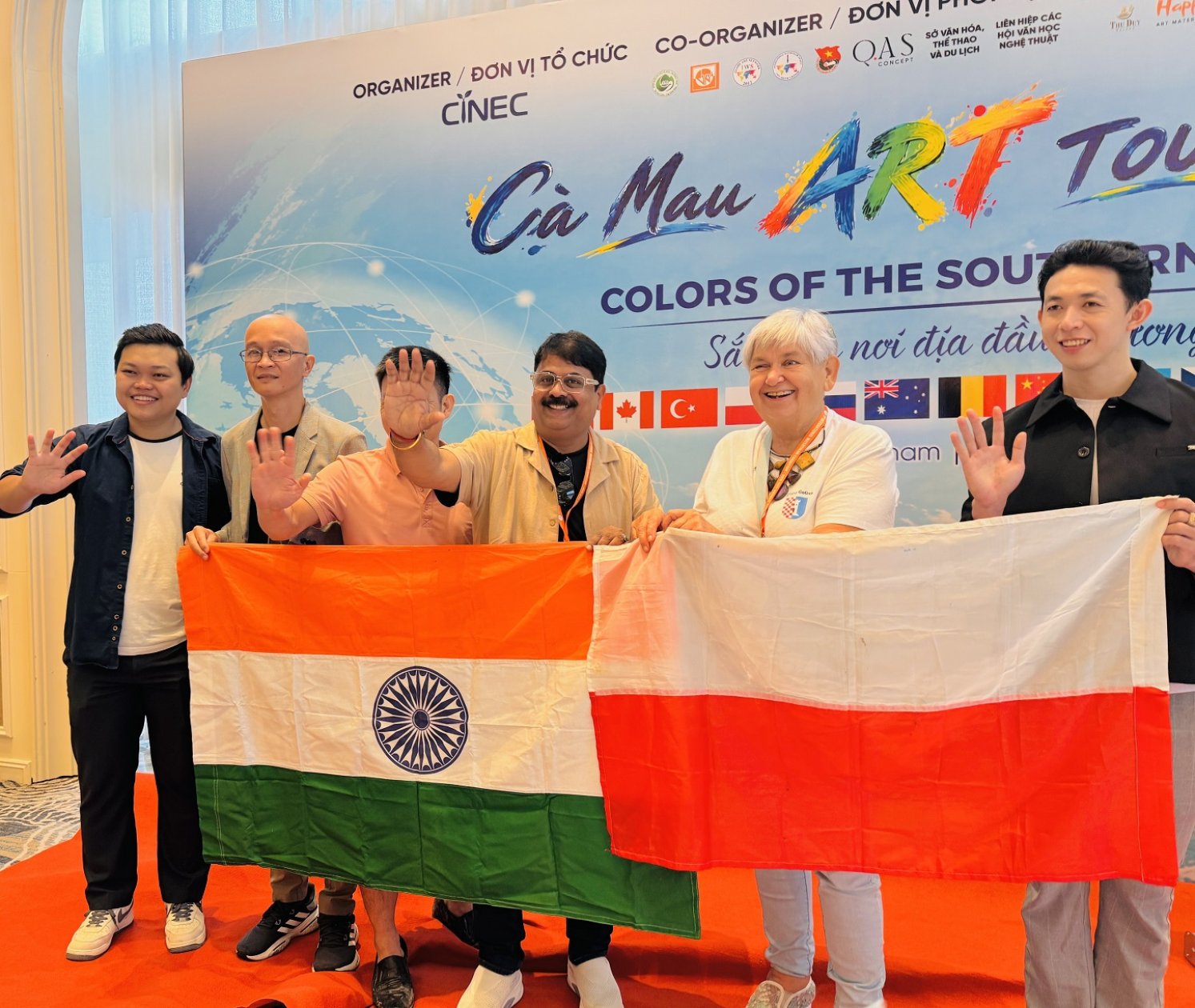 Goan artist represents India at Vietnam watercolor festival