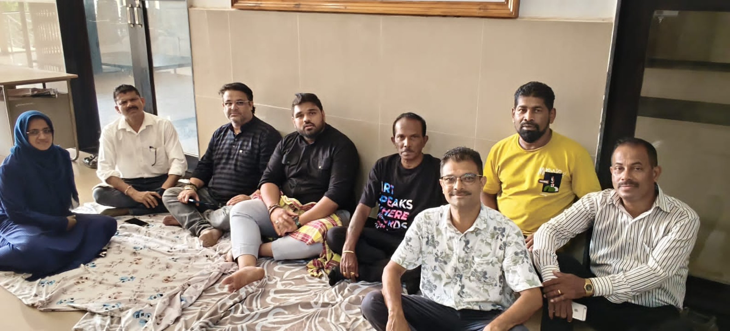 Sit-in protest at Sanguem council over delays in development work