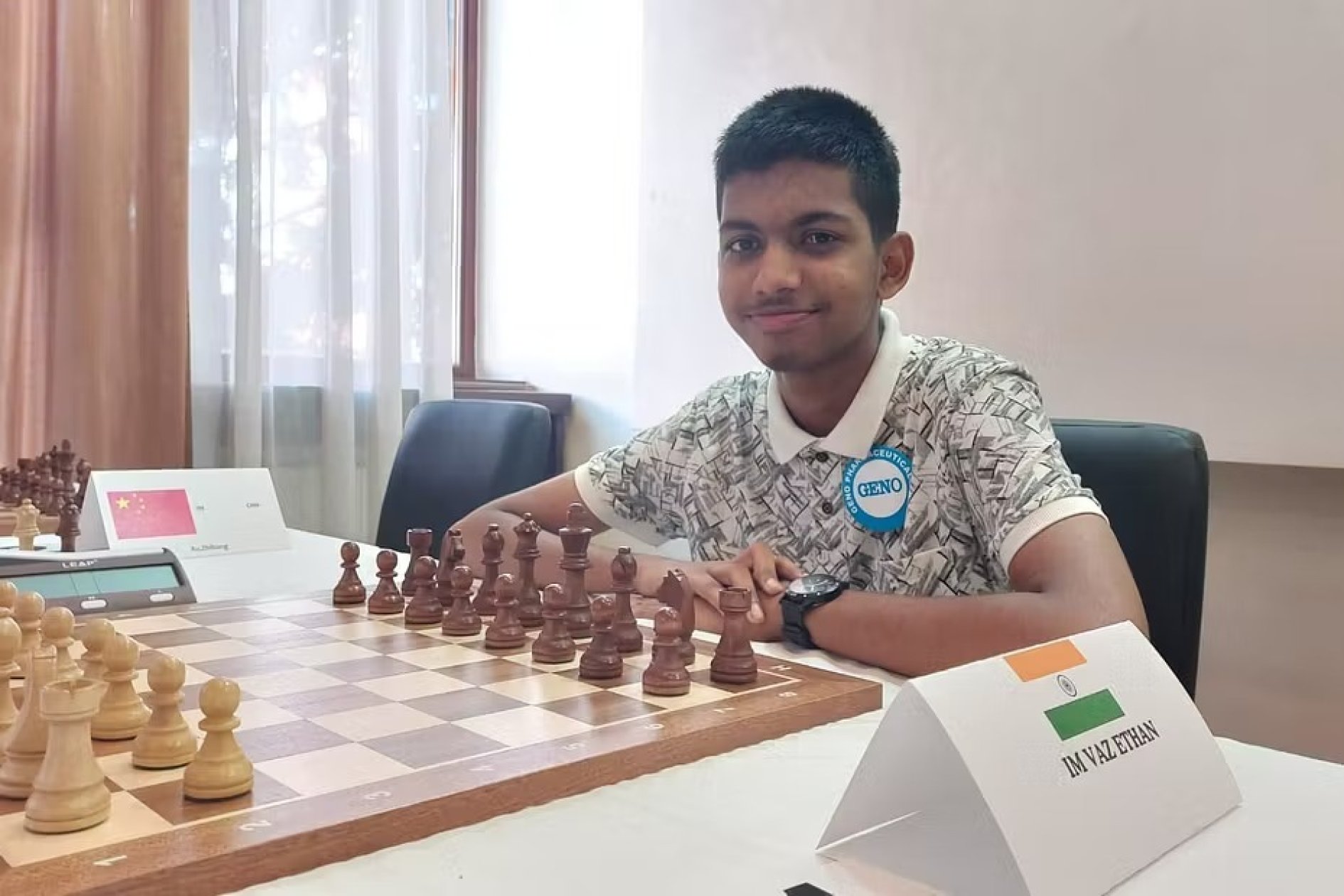 Ethan Vaz breaks into India's top 10 U20 chess rankings