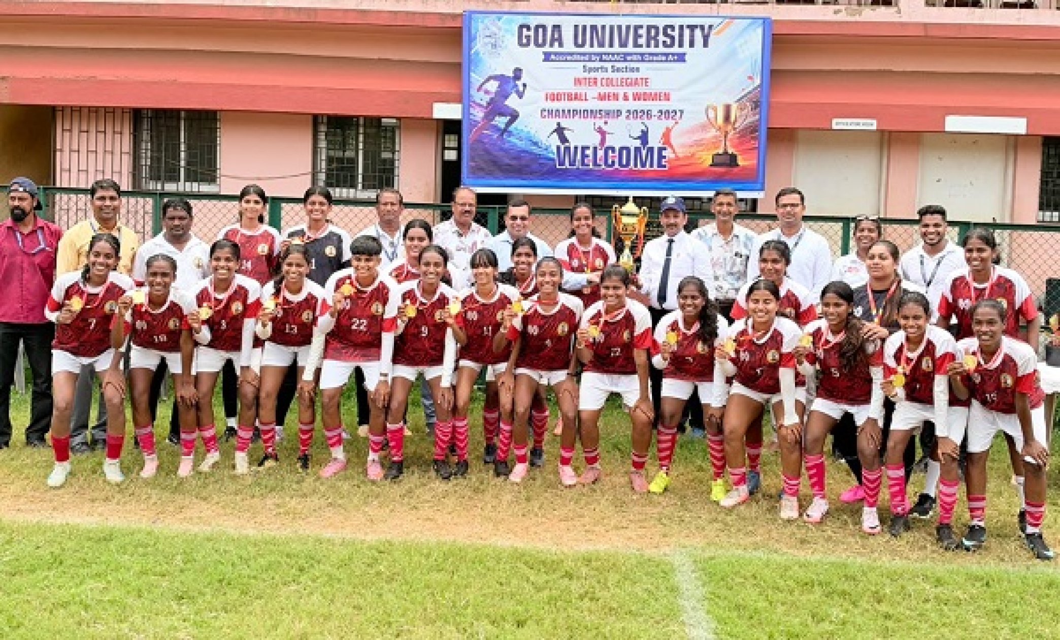 Rosary College crowned Goa University women’s football champions