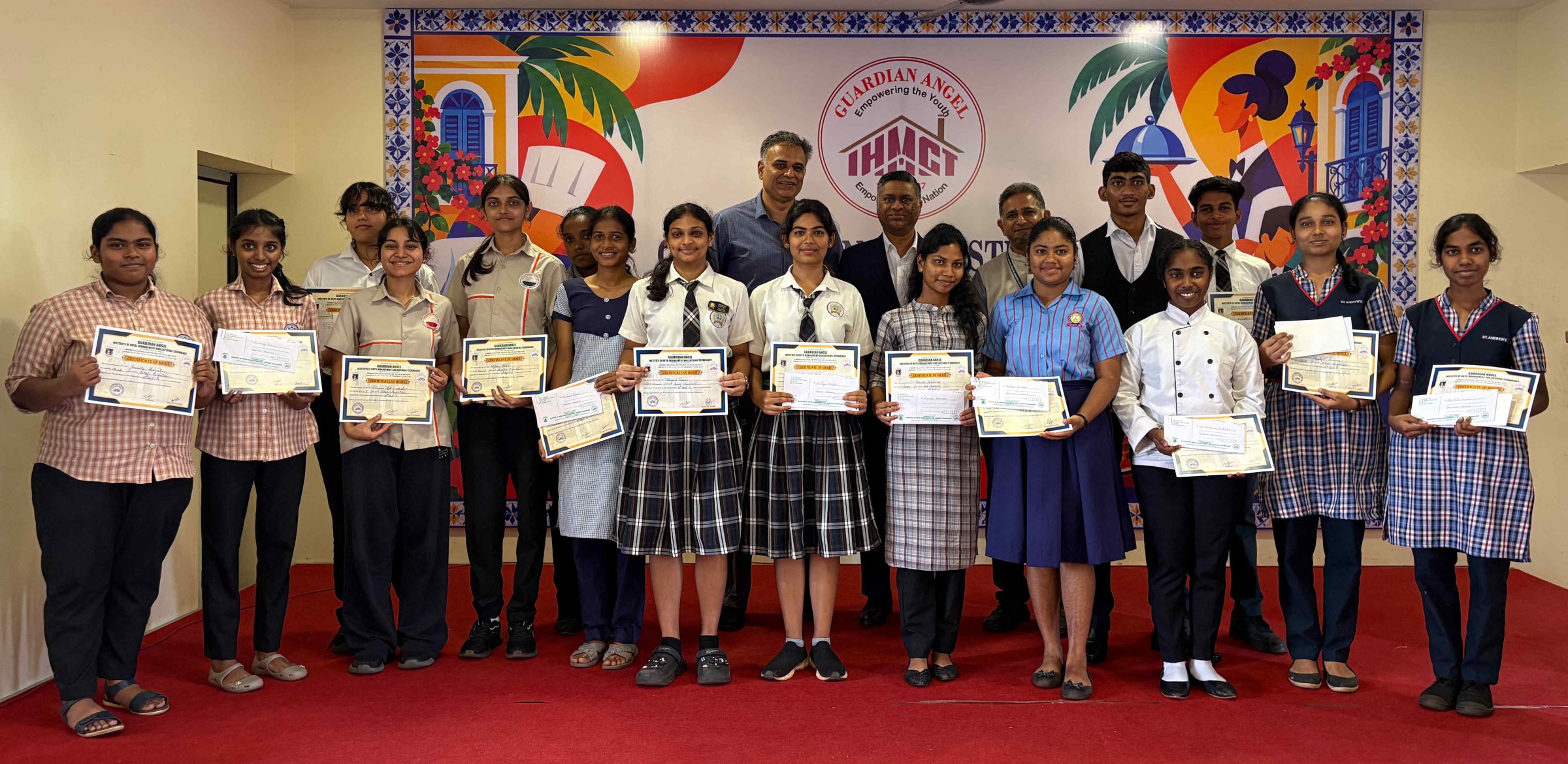 Guardian Angel Institute hosts hospitality contest