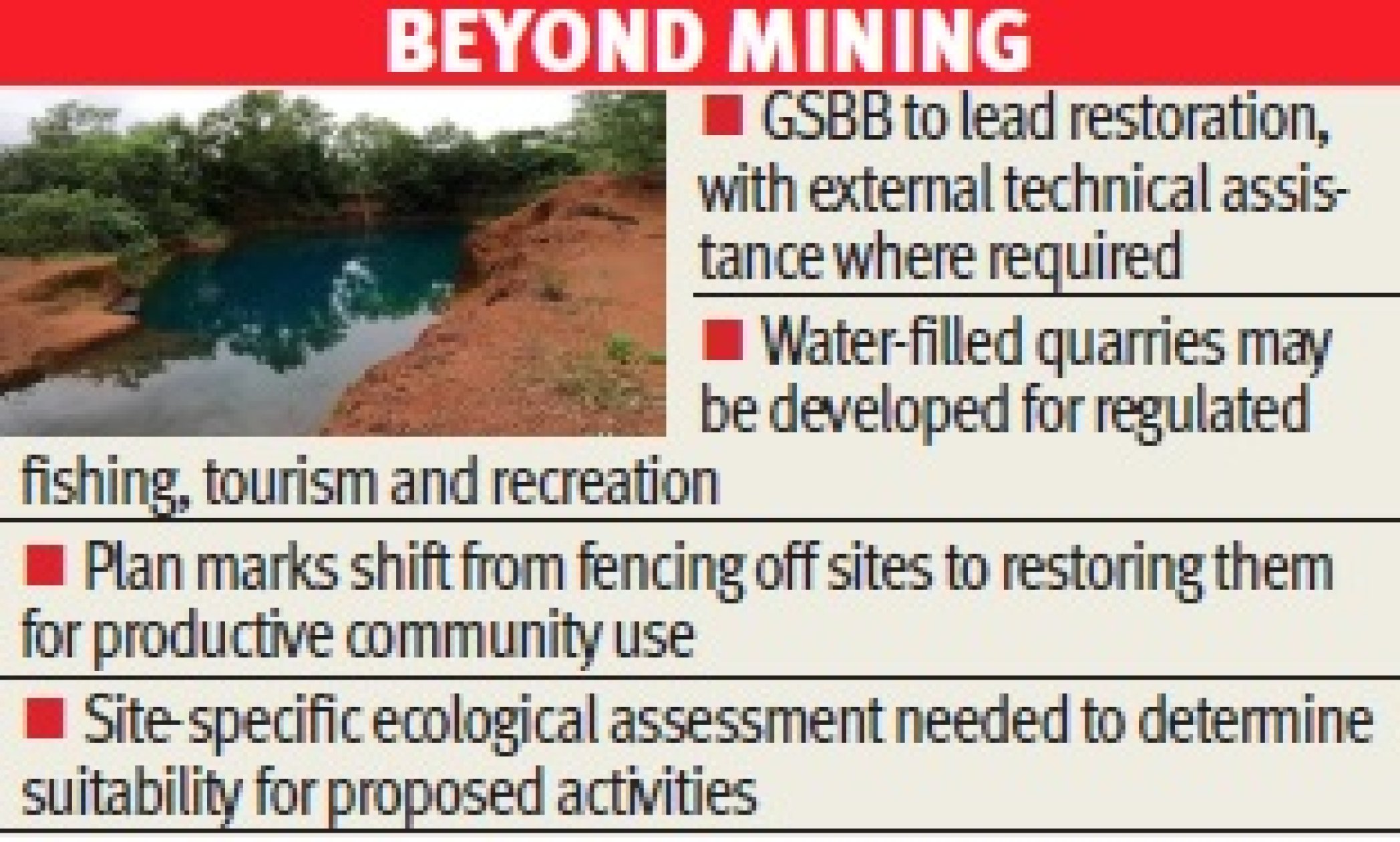 Biodiversity Board to plan restoration of 20 abandoned laterite quarries