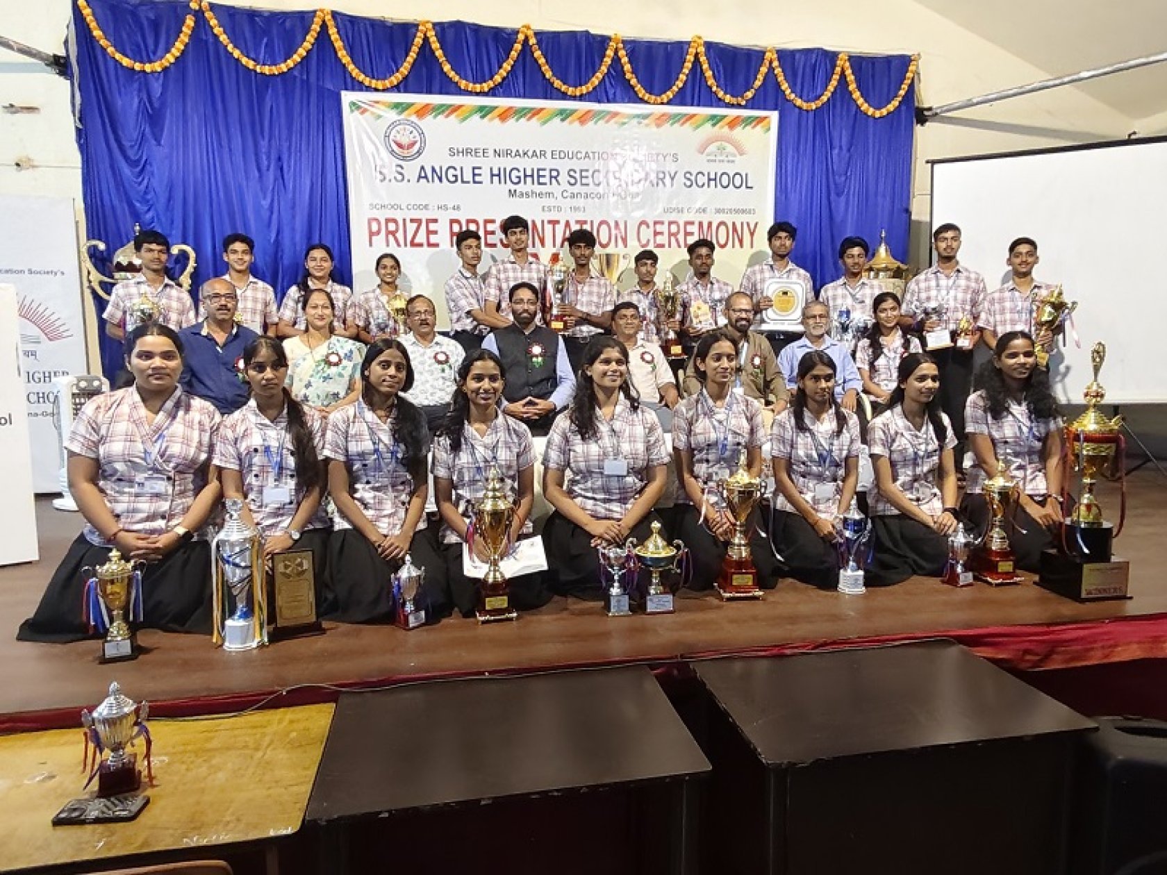 S S Angle Higher Secondary School honours 11 National-level sportspersons