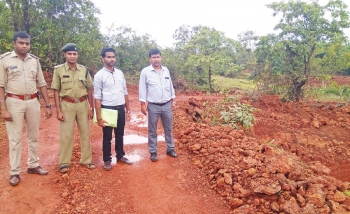 Inspection at Dharbandora reveals illegal quarrying