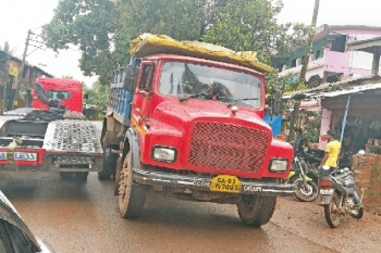 Heavy vehicles plying along narrow Honda roads irk local residents