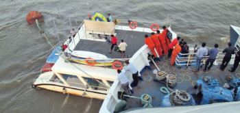 Close shave for 45 after cruise boat hits casino vessel