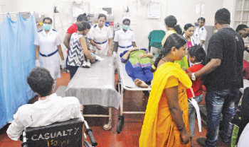 Canacona accident victims have a harrowing time at Hospicio