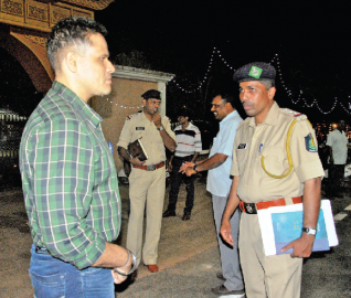 Cops tighten security at square, Lohia Maidan