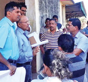 Railway surveyors sent back from Sao Jose de Areal