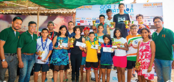 Thane swimmers dominate, podium cheer for Goa