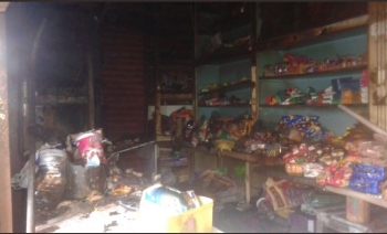 General stores at Tisk,Ponda burned to ashes.