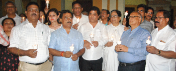Goa Congress lights up against what it terms Modi’s rule of darkness