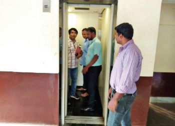 Lift repaired at electricity dept office in Vasco