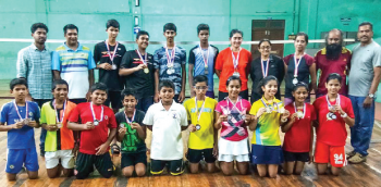 Maaz-Adrian & Jiya-Siya win badminton festival titles