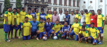 Deacons defeat priests in 5-a-side football match