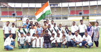 Special children perform national anthem for Gaur Army