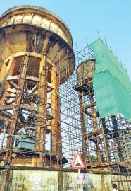 PWD begins demolition of non-functional overhead tanks in Vasco