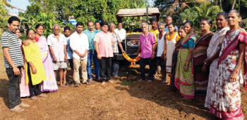 Tilling of farm land begins at Mestawada in Vasco