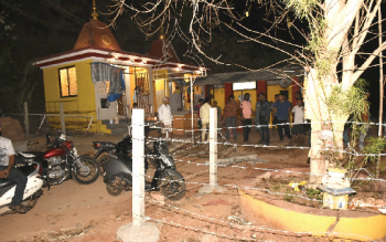 Tense moments at Voddant as devotees find temple fenced