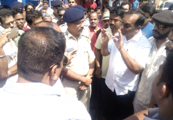 Angry locals block highway, seek diversion of heavy traffic