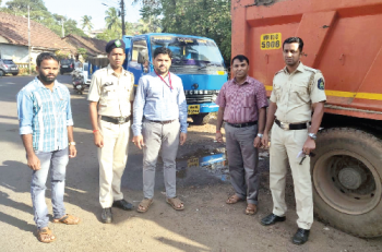 9 trucks seized in raid against illegal sand extraction