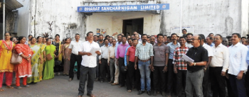 Goa BSNL employees join 3-day country wide strike