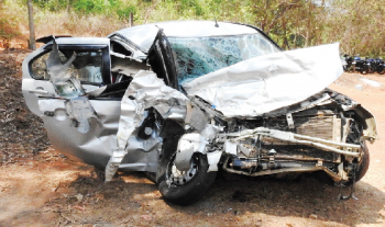 Four family members die in road accident at Cuncolim