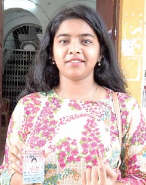 Double celebration for new voter