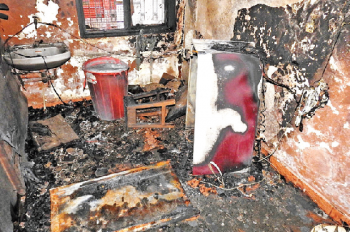 Fire in adjacent school building keeps election, security officials guarding EVMs on their toes