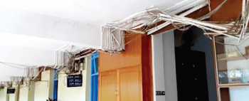 Dangling wires pose safety threat at Panaji police HQ