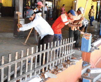 Demolition of Sernabatim’s popular guest house begins