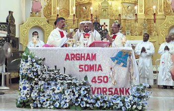 Nerul parishioners exhorted to carry forward their strong faith of 450 years