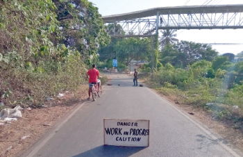 Railways begins maintenance work on Driver’s Hill footbridge