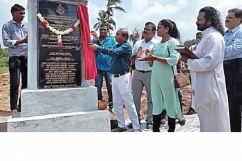 WRD minister inaugurates new bandhara at Nuvem