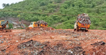 Around 400T of waste rejects carted away, 600T still inside the plant