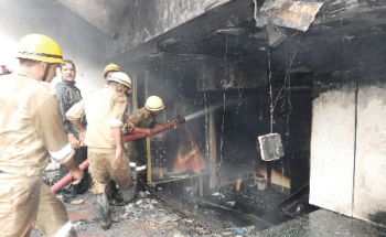 Four garment shops go up in smoke near Margao flyover